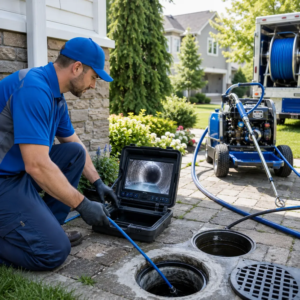 Outdoor drain cleaning professionals serving West Point, IL